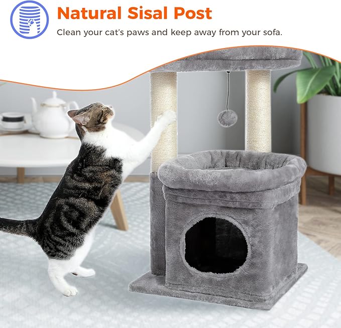 PEQULTI Cat Tree Tower for Indoor Cats - Image 6