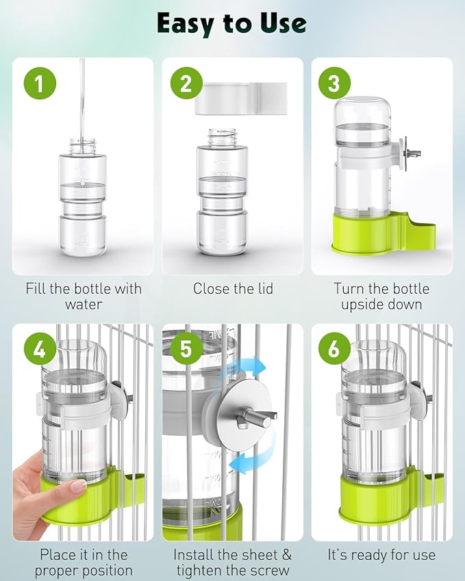 Pawfly Bird Water Dispenser, Automatic Water Feeder, Plastic Bird Cage Dispenser - Image 4