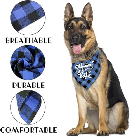 Dog Bandana, My Dad is My Hero, Dogs Scarf Classical Printing, Dogs Scarf - Image 3