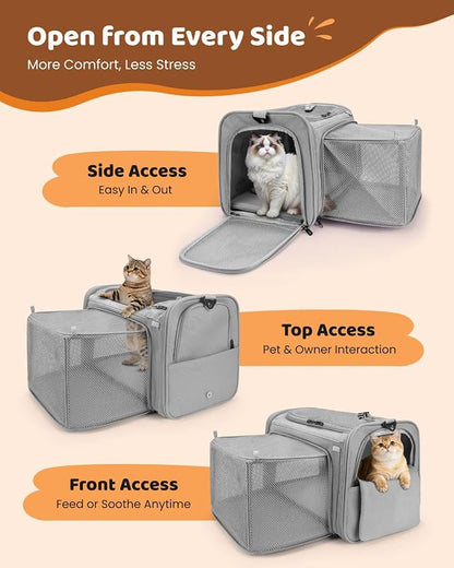MIDOG Cat Carrier Soft for Small to Medium-Sized Cats, TSA Airline Approved - Image 3