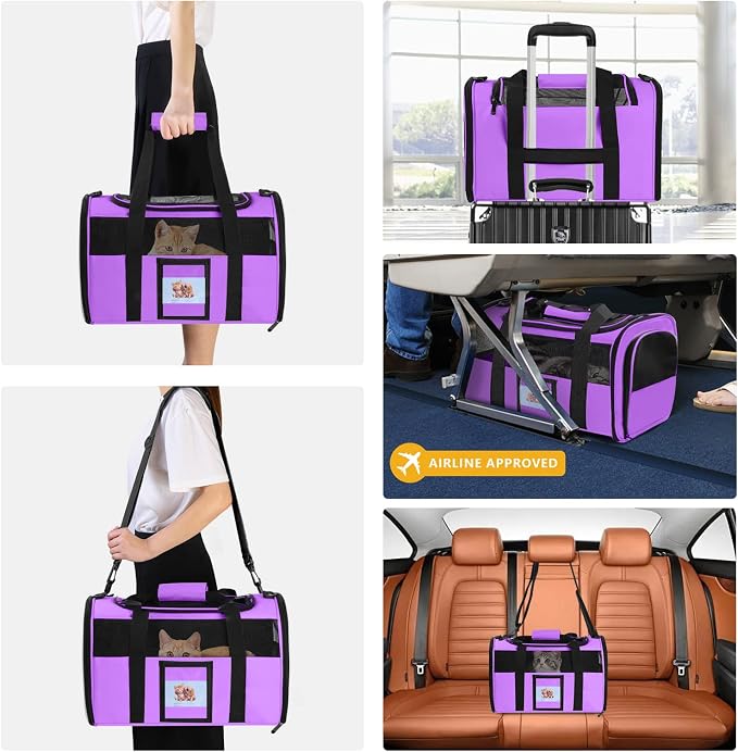 Cat Carrier Pet Carriers Airline Approved - Image 6