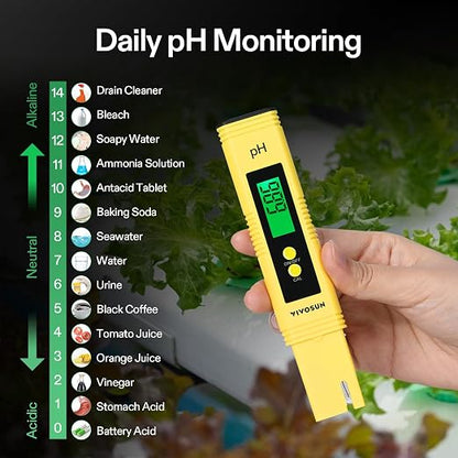 VIVOSUN Digital pH and TDS Meter Kits, 0.01pH High Accuracy Pen Type pH Meter ± - Image 5