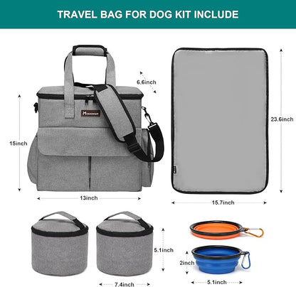 Modoker Dog Travel Bag, Weekend Pet Travel Set - Image 4