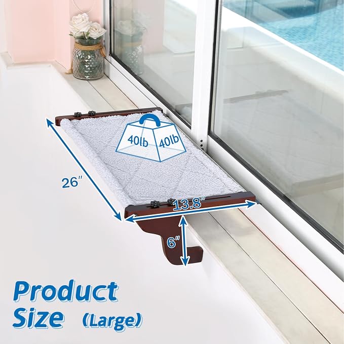 Zakkart Easy Seat Cat Perch for Window Sill - Image 5