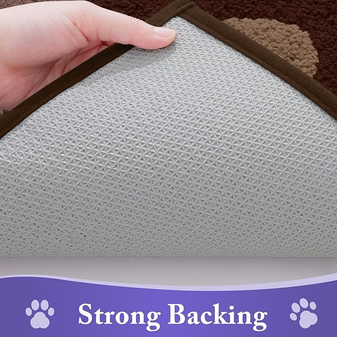 Buganda Dog Door Mat for Muddy Paws, Absorbent Dirt Trapper Non Slip Indoor - Image 5