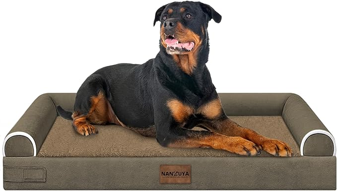 Large Dog Bed Orthopedic Washable: Beds Bolster XL Bed Large Big Dogs Memory by Nanuya