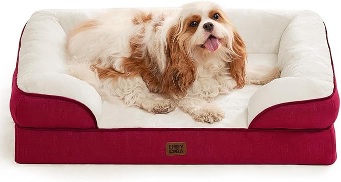 EHEYCIGA Orthopedic Dog Beds for Large Dogs, Waterproof Memory Foam Large Dog by EHEYCIGA