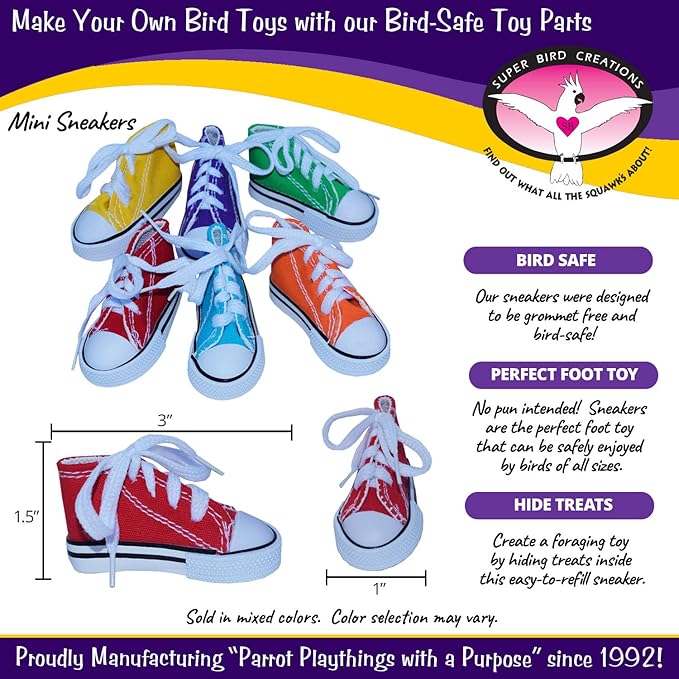 Super Bird Creations SB50009 Sneaker Bird Toy - Image 2