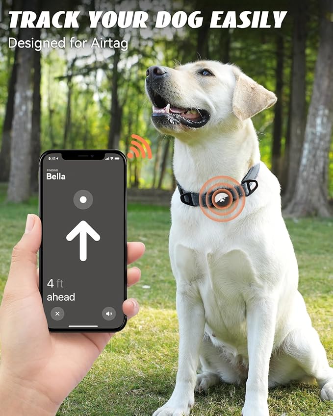 Joytale Airtag Dog Collar, Reflective Pet Collar - Image 2