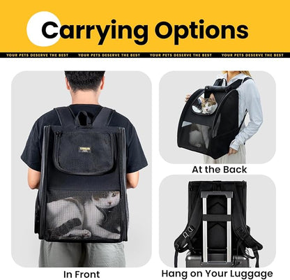 Cat Backpack Carrier for Small Dogs and Cats Fit Up to 15 Lbs, Small Dog - Image 8