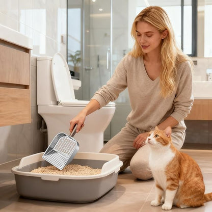 Wooden Cat Litter Scoop, Kitten Poop Shovel, 5.63x11.02 Inches Shovel - Image 3
