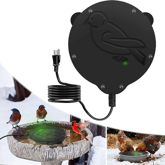 Outdoors 100W Bird Bath Heater for Winter, Birdbath Deicer Pond De-icer by Jarquia