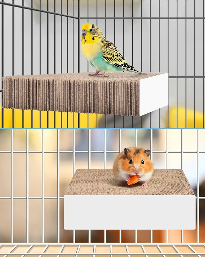 KATUMO Parrot Toys, 7 Inch Conure Shredder Foraging Toys Bird Perch Stand - Image 7