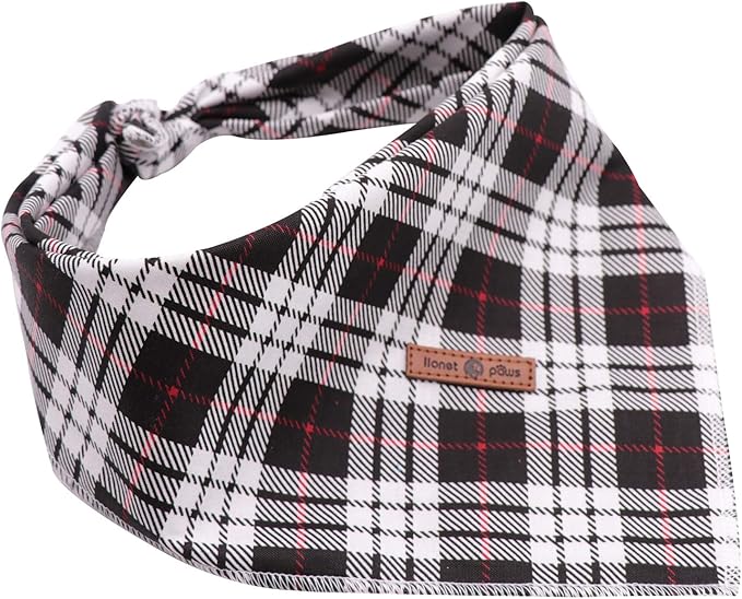 Lionet Paws Dog Bandana Washable Cotton Handkerchief Scarf Triangle Bandana - Image 3