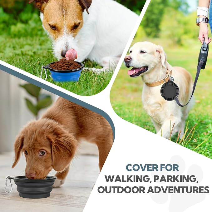 Dog Bowl Collapsible, 2 Pack Portable Foldable Travel Water Bowl Food Dishes - Image 7
