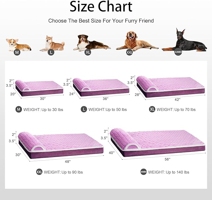 Orthopedic XL Dog Bed Large Sized Dog - Image 7