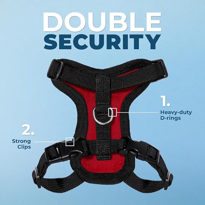 Voyager Escape-Proof Step-in Lock Cat Harness & 5ft Neoprene-Handle Leash Set - Image 2