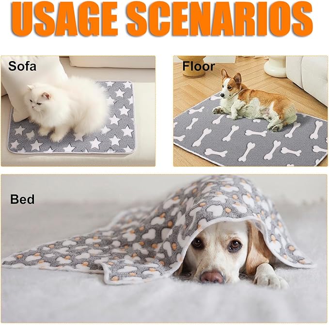 3 Pack Cat and Dog Blanket Soft & Warm Fleece Flannel Pet Blanket, Great Pet - Image 6