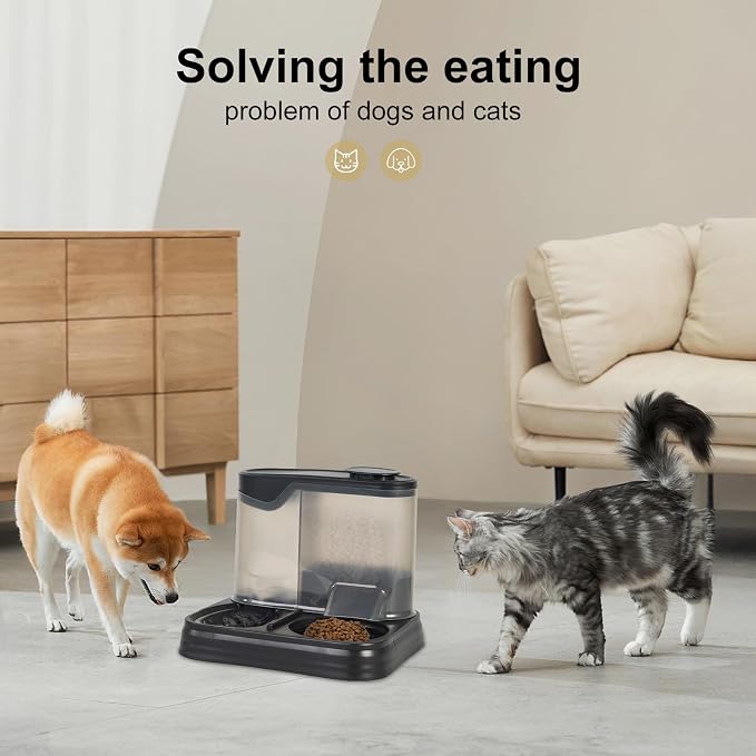Gravity Pet Feeder and Water Dispenser Set, Automatic Dog Feeder and Dog Water - Image 4