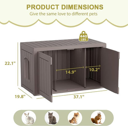 Cat Litter Box Enclosure, Hidden Enclosed Litter Box Furniture - Image 7