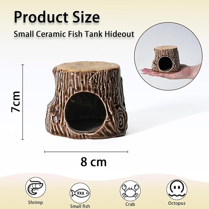 Aquarium Decor Cave Betta Fish Aquarium Accessories Ornaments Hiding Cave - Image 2
