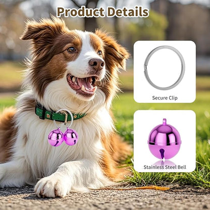 Dog Collar Bells, 2 Pack Extra Loud Dog & Cat Bells - Image 2