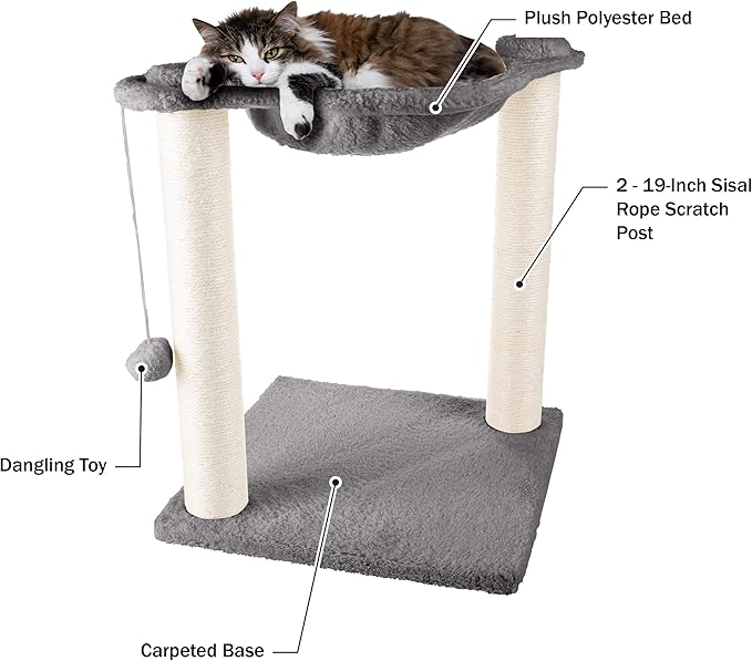 Cat Hammock with Scratching Posts - Image 4
