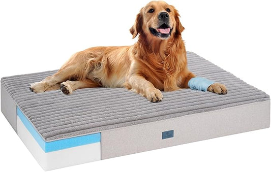 Veehoo Orthopedic Memory Foam Dog Bed, 7 Inch Thick Extra Large Dog Bed XL by Veehoo