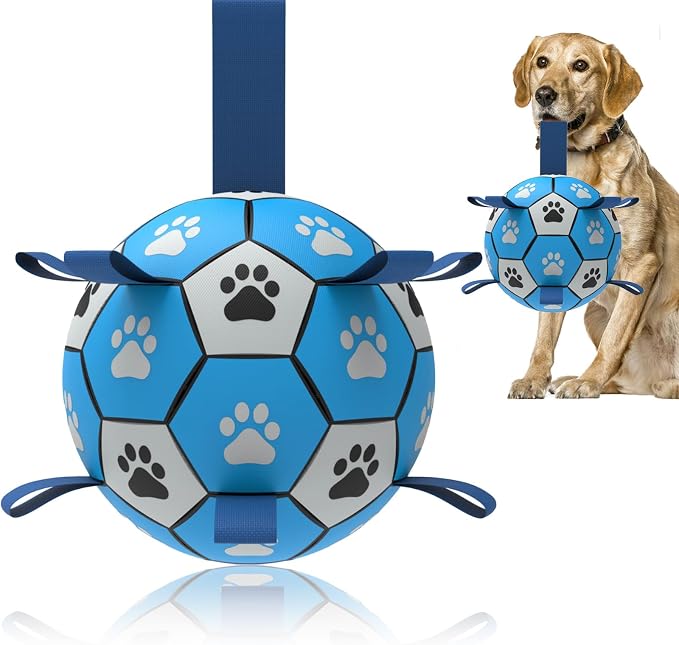 Durable Rope Tug Soccer Ball Dog Toy by Unknown