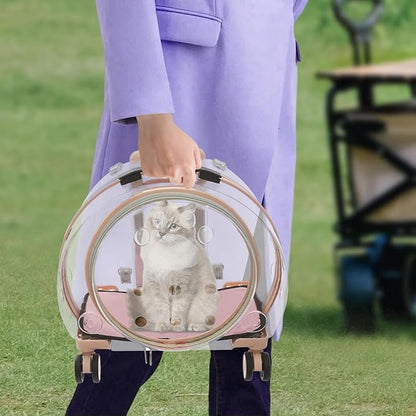 Transparent & Fully Breathable Hard Cat Carrier - Image 8