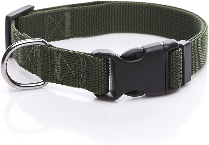 Adjustable Nylon Dog Collar, pet Collar 1 Inch 3/4 Inch 5/8 Inch Wide, by TAIDA