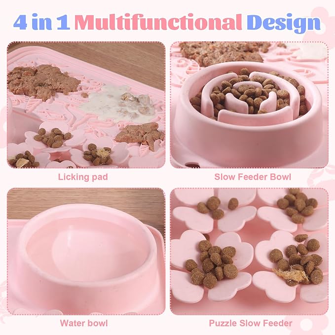 Silicone Lick Mat for Dogs & Cats – Slow Feeder Dog Bowl, Non-Slip Licking Mat - Image 3