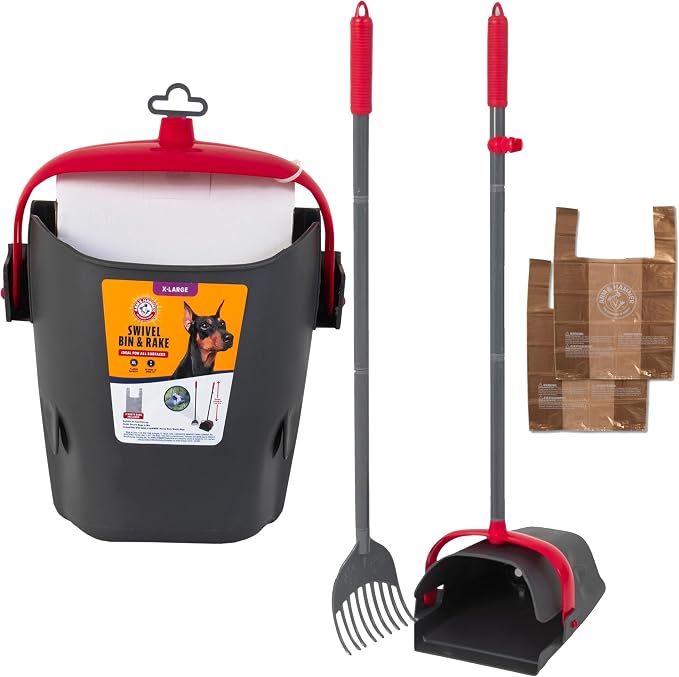 Arm & Hammer Pooper Scooper for Extra Large Dogs Heavy Duty, Outside Yard Dog by ARMHAMMER