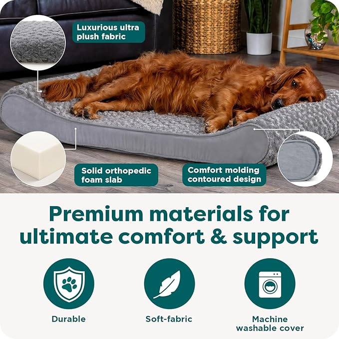 Furhaven Orthopedic Dog Bed for Extra Large Dogs w/ Removable Washable Cover - Image 5