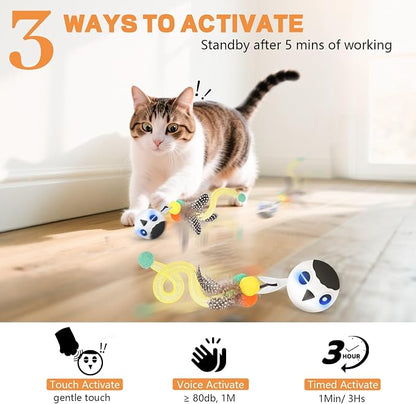 Cat Toys, Interactive Kitten Toys Indoor Cats, USB Rechargeable Electronic - Image 4