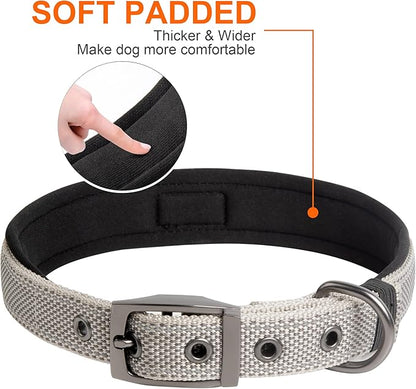 Fida Heavy Duty Dog Collar, Ultra Comfortable Soft Neoprene Padded, Adjustable - Image 4