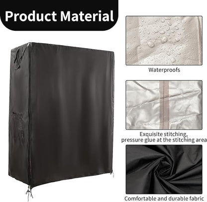Bird Cage Covers for Night, 38”L×23”W×51”H, 420D Fabric Washable Waterproof - Image 6