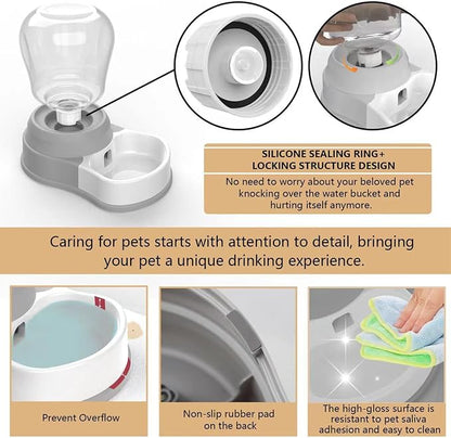 1 Gallon Automatic Dog Water Dispenser, Premium Large Capacity Gravity Pet - Image 4