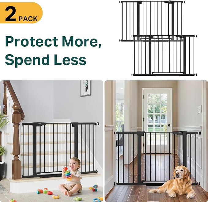 Cumbor 2 Pack 29.7"-48" Baby Gate - Image 2