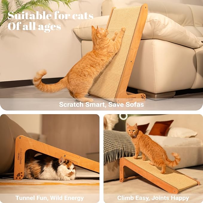 CHEERHOME PETS Sisal Cat Scratcher Ramp - Image 5