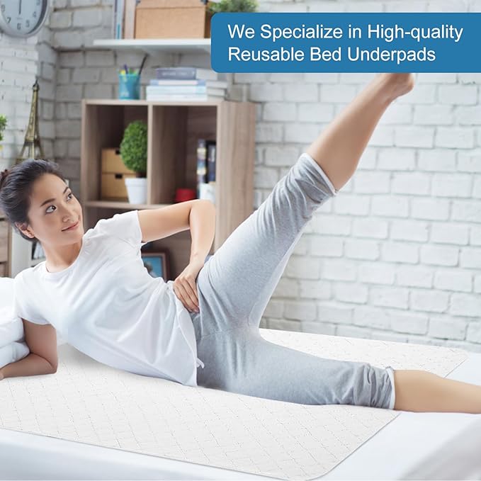 OUTCREATOR® Washable Bed Pads 34" x 36", Incontinence Mattress Protector - Image 7