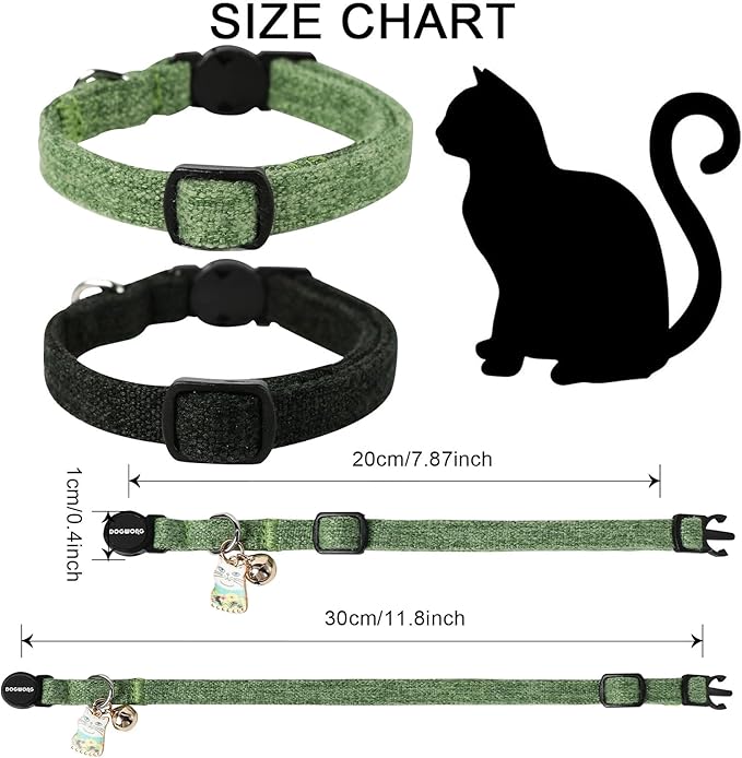 Cat Collar, 2 Pack Cat Collars Breakaway - Image 3