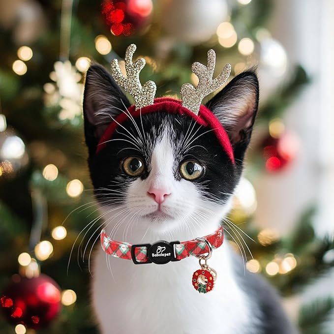 2 Pack Christmas Cat Collars - Image 6