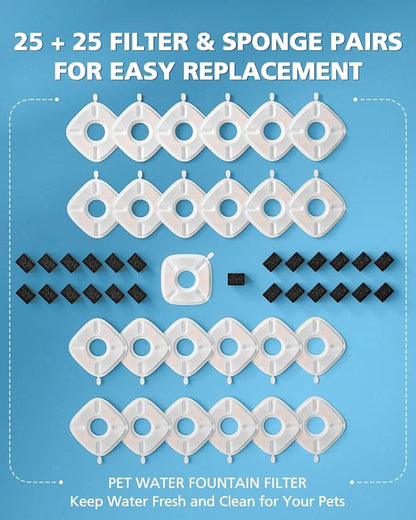 50 Pcs Cat Water Fountain Filters - Image 9