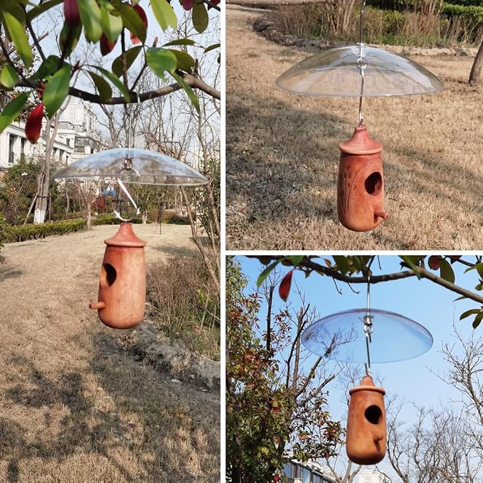8" Mini Rain Cover for Bird Feeder/House - Image 6