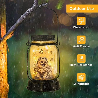 kyoryuger Pomeranian Gifts for Women/Men Pomeranian Solar Lanterns Dog Mom - Image 5
