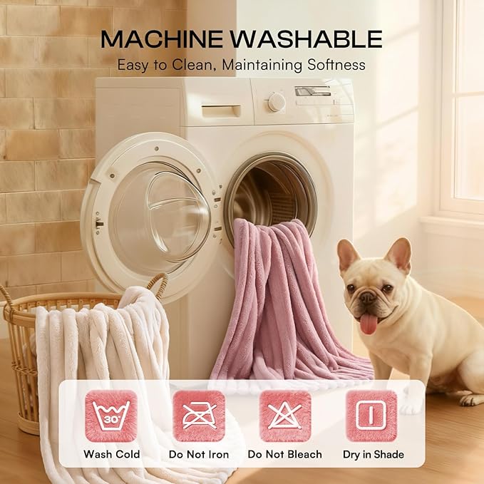 LINENLUX 1 Pack 3 Soft Dog Blanket Washable Warm Fleece Cat Blankets - Image 6