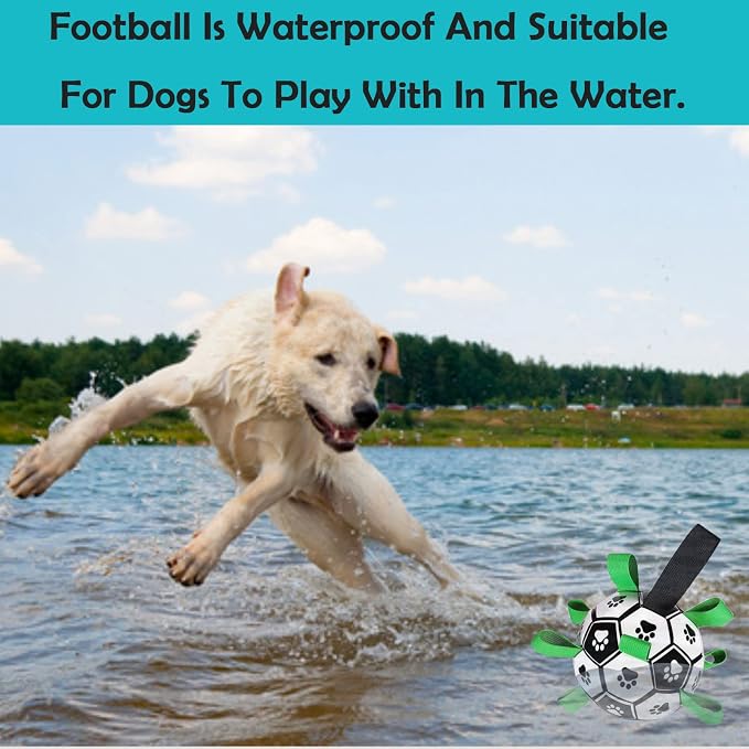 Dog Toys Soccer Ball with Straps, Interactive Toys - Image 8
