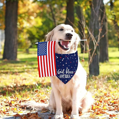 4th of July Dog Bandanas, Patriotic Party Pet Decorations 2 Pack, Adjustable - Image 8