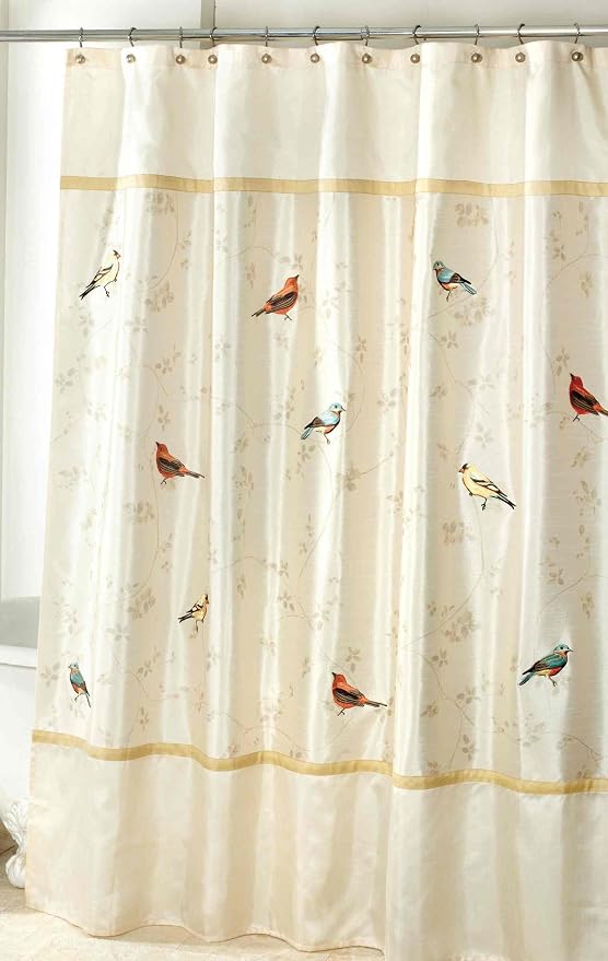 Avanti Linens - Fabric Shower Curtain, Nature Inspired Bathroom Decor - Image 4